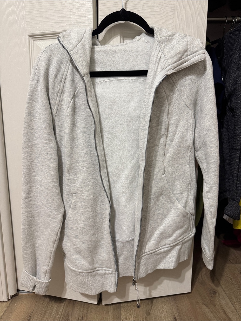 lululemon athletica Light Heather Gray Full-Zip Hoodie